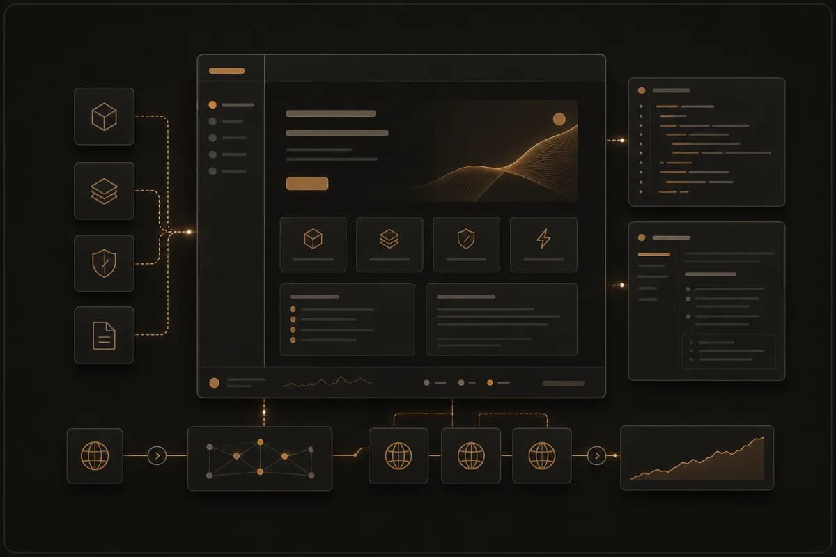 A cohesive product system connecting owned code, documentation, edge delivery, and measured performance